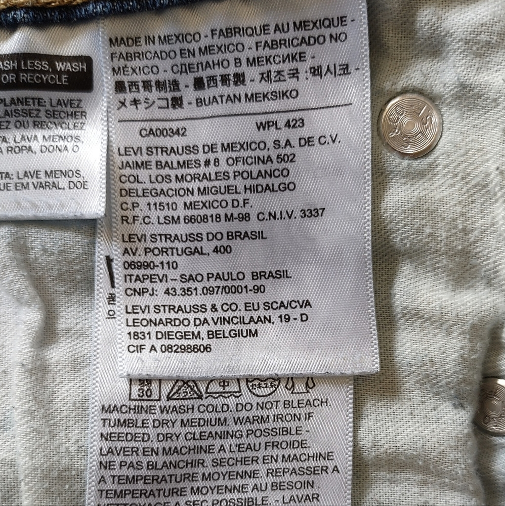 Levi's 513 Jeans Slim Straight W29 - Picture 11 of 12